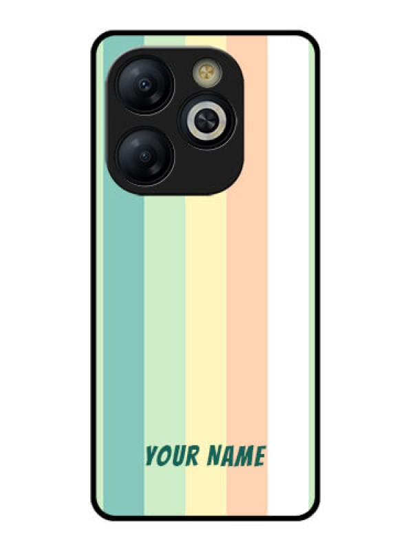 Custom Smart 8 HD Custom Glass Phone Case - Multi - Colour Stripes Design