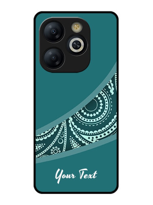 Custom Smart 8 HD Custom Glass Phone Case - Semi Visible Floral Design