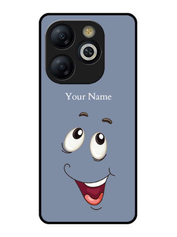 Custom Smart 8 HD Custom Glass Phone Case - Laughing Cartoon Face Design