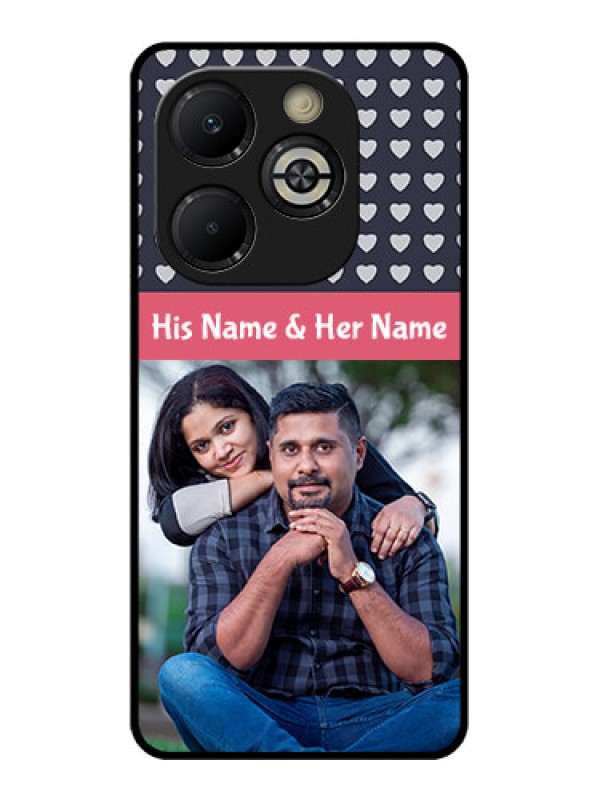 Custom Smart 8 Plus Custom Glass Phone Case - Love Symbols Design