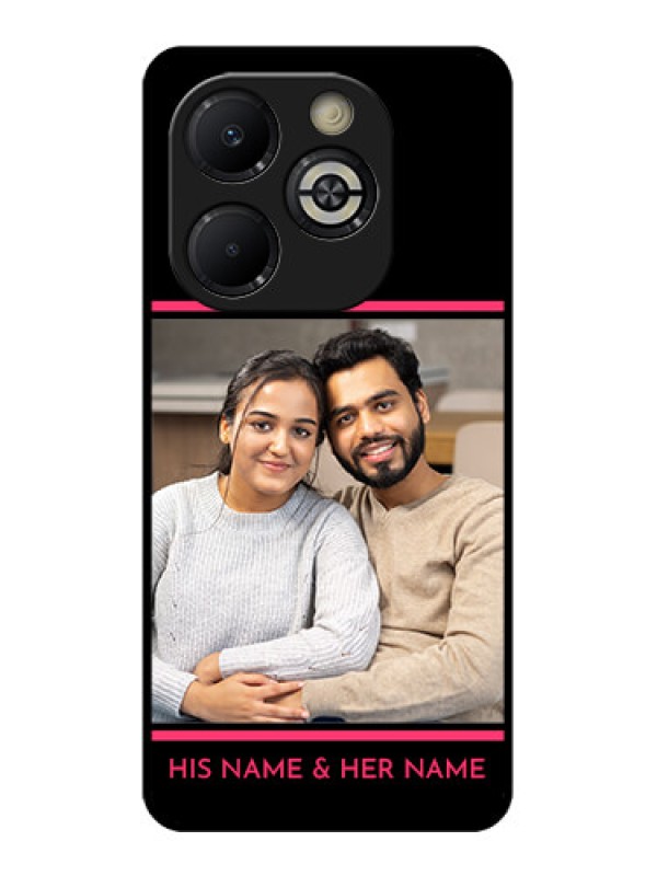 Custom Smart 8 Plus Custom Glass Phone Case - With Add Text Design