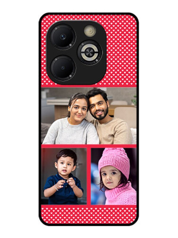 Custom Smart 8 Plus Custom Glass Phone Case - Bulk Photo Upload Design