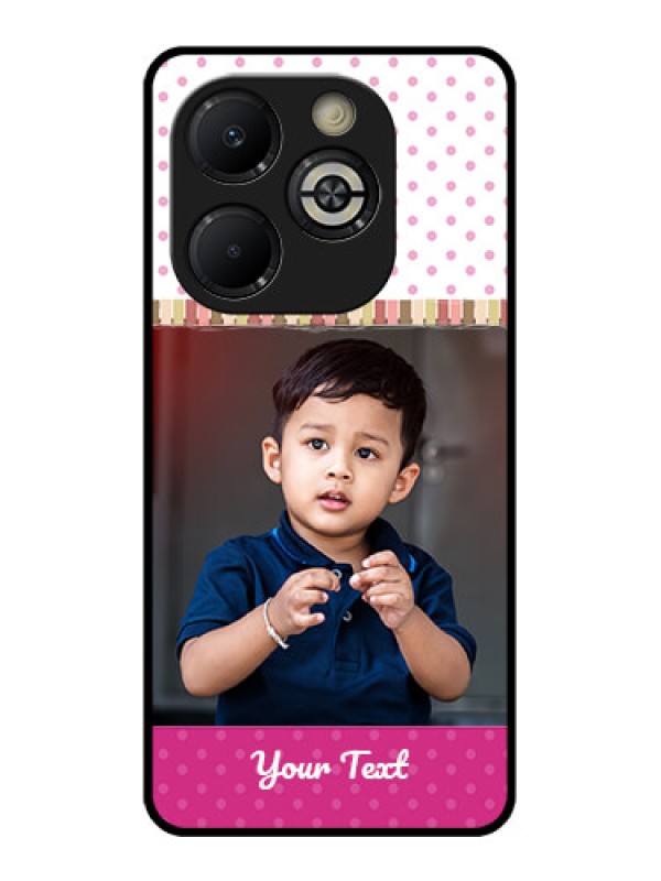 Custom Smart 8 Plus Custom Glass Phone Case - Cute Girls Cover Design