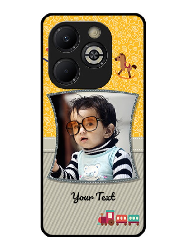 Custom Smart 8 Plus Custom Glass Phone Case - Baby Picture Upload Design