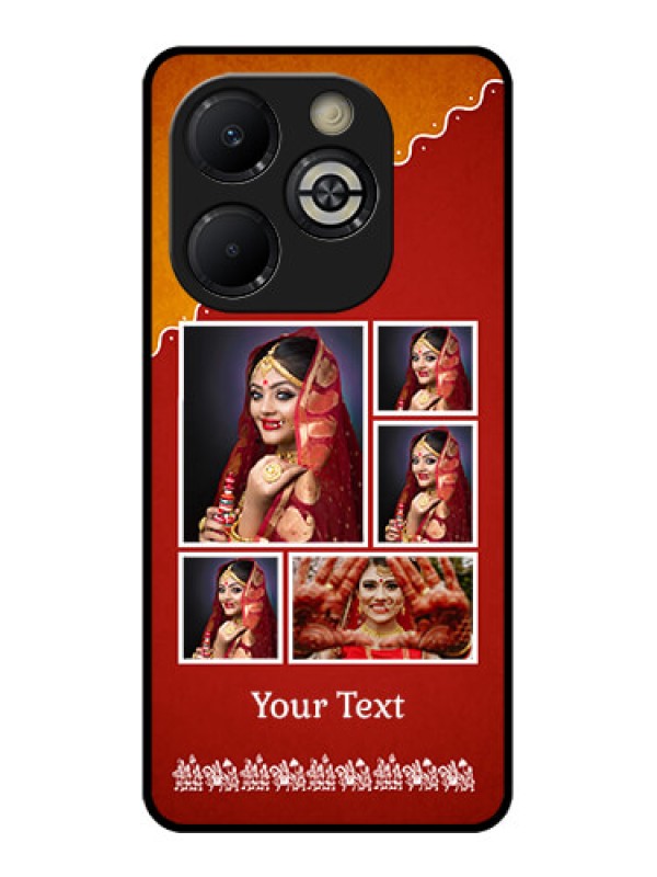 Custom Smart 8 Plus Custom Glass Phone Case - Wedding Pic Upload Design