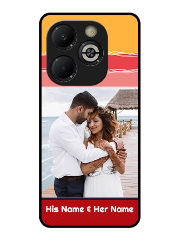 Custom Smart 8 Plus Custom Glass Phone Case - Colorful Case Design