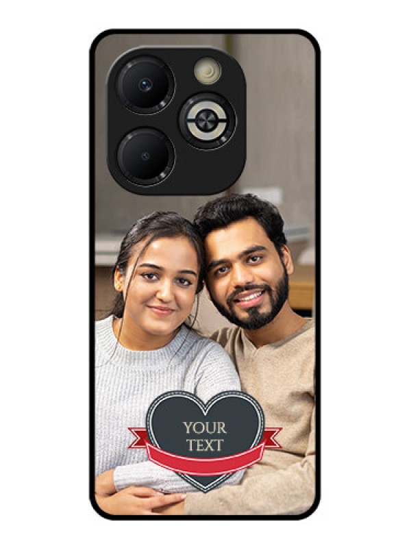 Custom Smart 8 Plus Custom Glass Phone Case - Just Married Couple Design