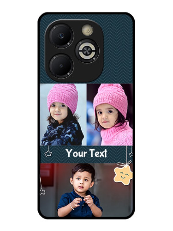 Custom Smart 8 Plus Custom Glass Phone Case - Hanging Stars Design