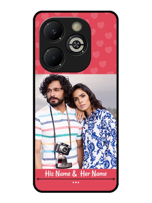 Custom Smart 8 Plus Custom Glass Phone Case - Simple Love Design