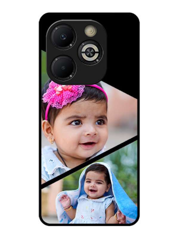 Custom Smart 8 Plus Custom Glass Phone Case - Semi Cut Design