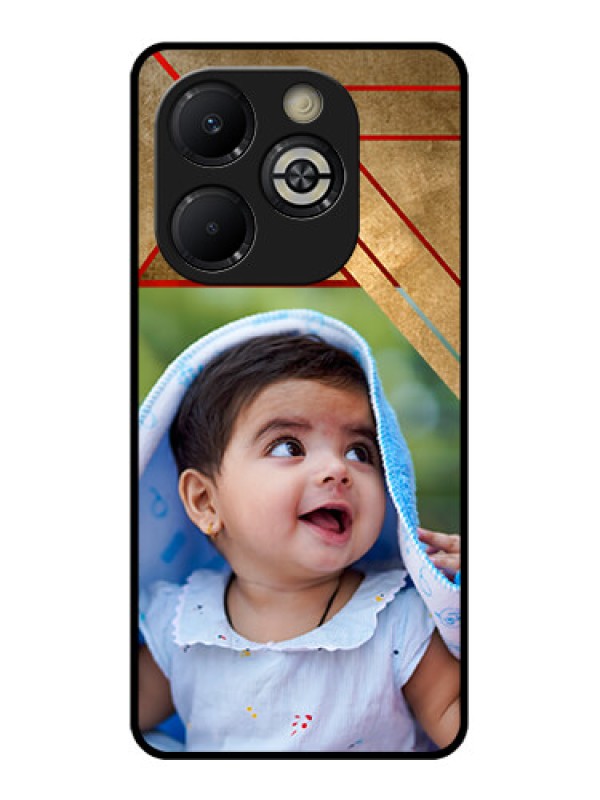 Custom Smart 8 Plus Custom Glass Phone Case - Gradient Abstract Texture Design