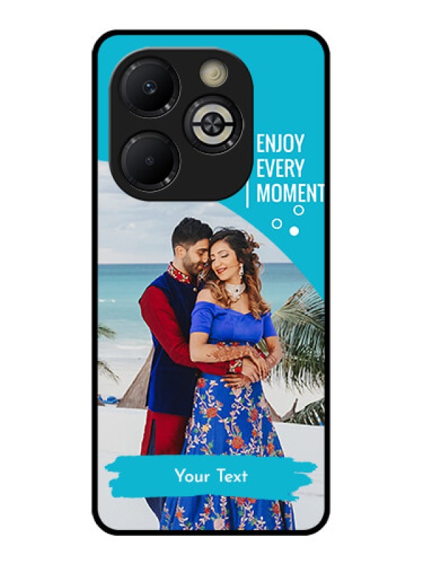 Custom Smart 8 Plus Custom Glass Phone Case - Happy Moment Design