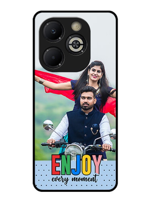 Custom Smart 8 Plus Custom Glass Phone Case - Enjoy Every Moment Design