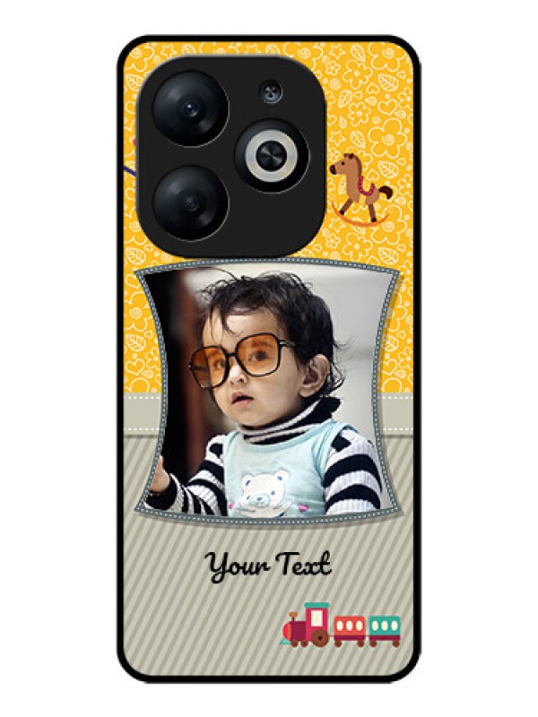 Custom Infinix Smart 8 Custom Glass Phone Case - Baby Picture Upload Design