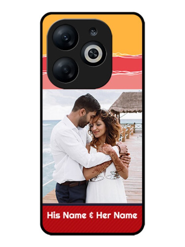 Custom Infinix Smart 8 Custom Glass Phone Case - Colorful Case Design