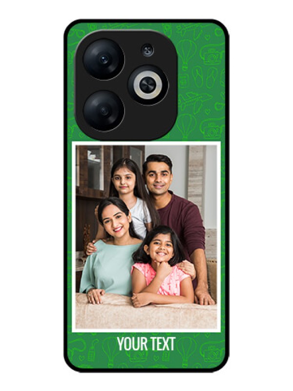 Custom Infinix Smart 8 Custom Glass Phone Case - Picture Upload Design