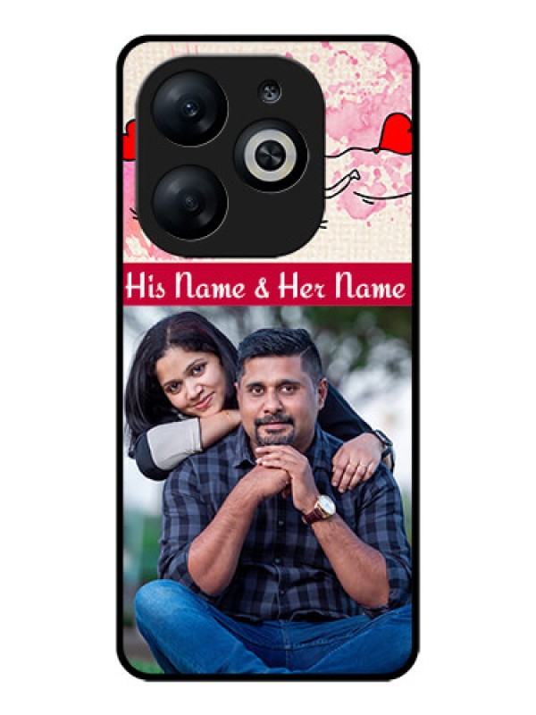 Custom Infinix Smart 8 Custom Glass Phone Case - You And Me Case Design