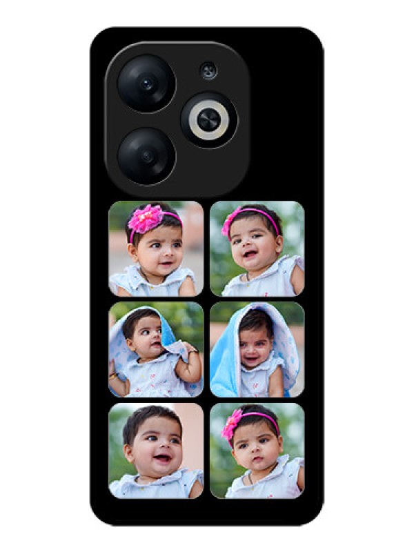 Custom Infinix Smart 8 Custom Glass Phone Case - Multiple Pictures Design
