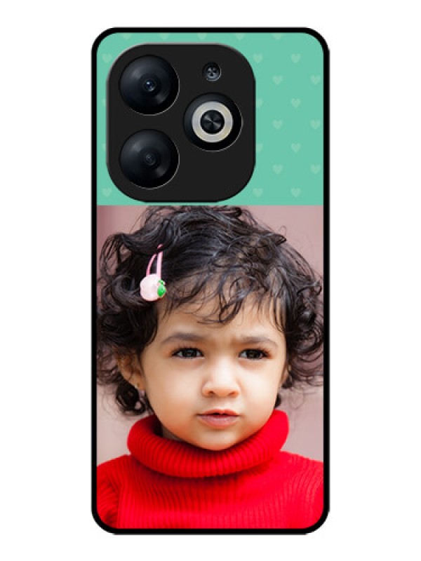 Custom Infinix Smart 8 Custom Glass Phone Case - Lovers Picture Design