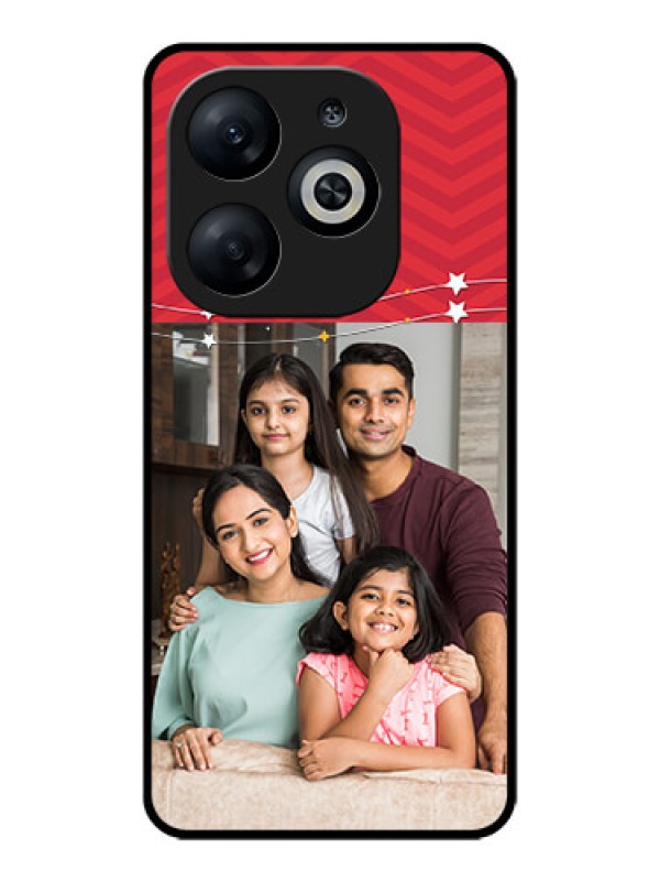 Custom Infinix Smart 8 Custom Glass Phone Case - Happy Family Design