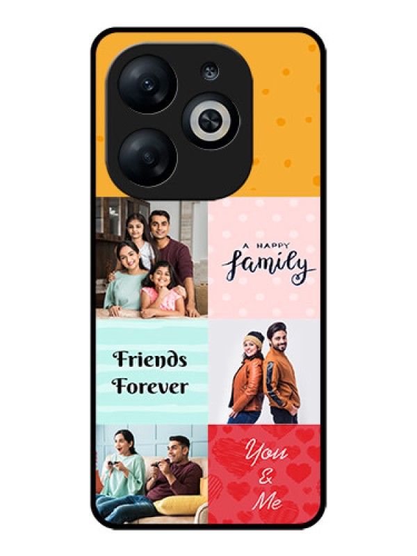 Custom Infinix Smart 8 Custom Glass Phone Case - Images With Quotes Design