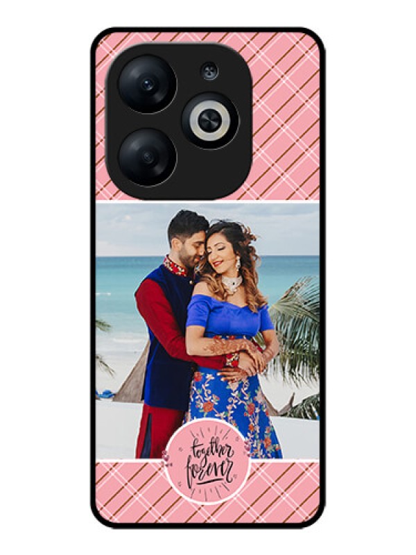Custom Infinix Smart 8 Custom Glass Phone Case - Together Forever Design