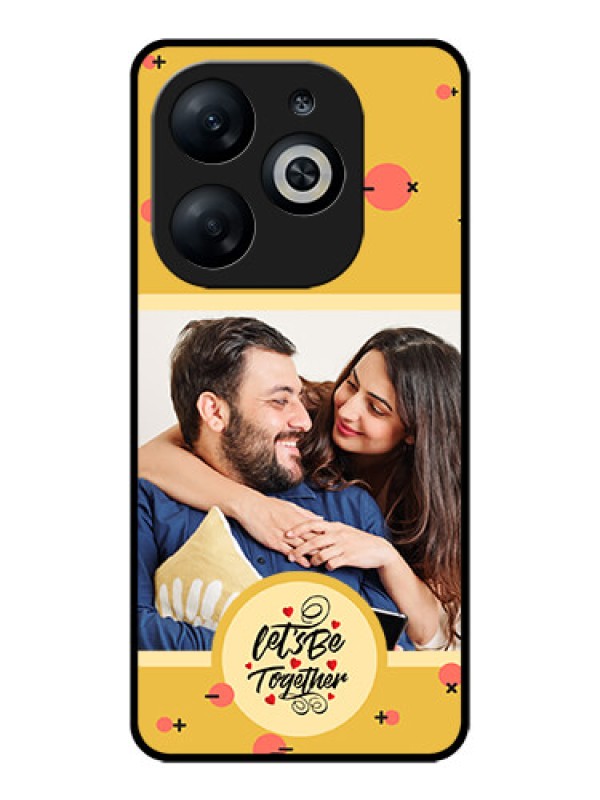 Custom Infinix Smart 8 Custom Glass Phone Case - Lets Be Together Design