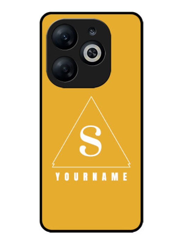 Custom Infinix Smart 8 Custom Glass Phone Case - Simple Triangle Design