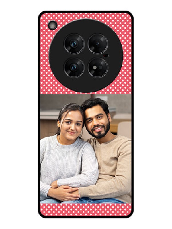 Custom Infinix Zero 40 5G Custom Glass Phone CaseWhite Dotted Design