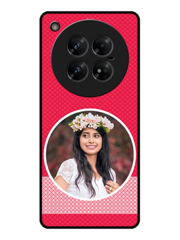 Custom Infinix Zero 40 5G Custom Glass Phone CasePink Color Pattern Design