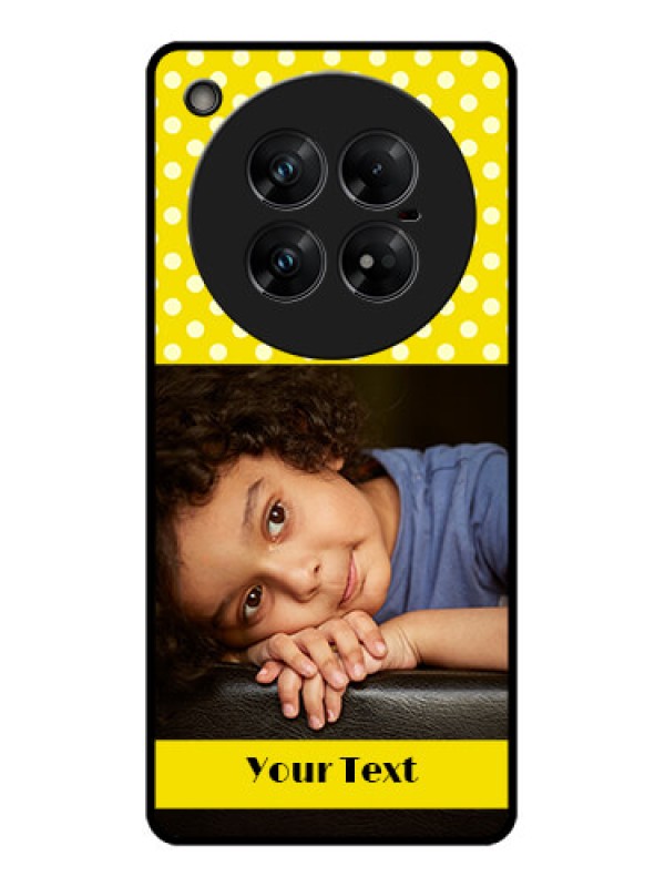 Custom Infinix Zero 40 5G Custom Glass Phone CaseBright Yellow Case Design