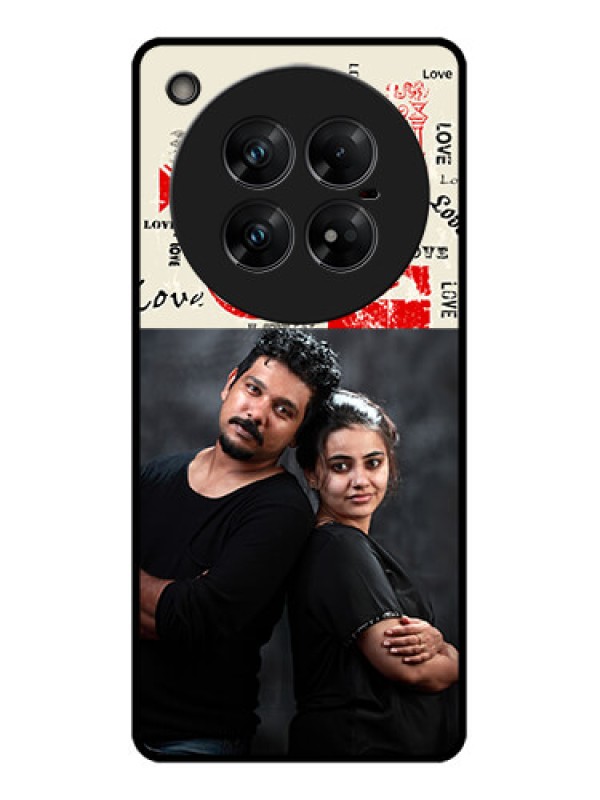 Custom Infinix Zero 40 5G Custom Glass Phone CaseTrendy Love Design Case