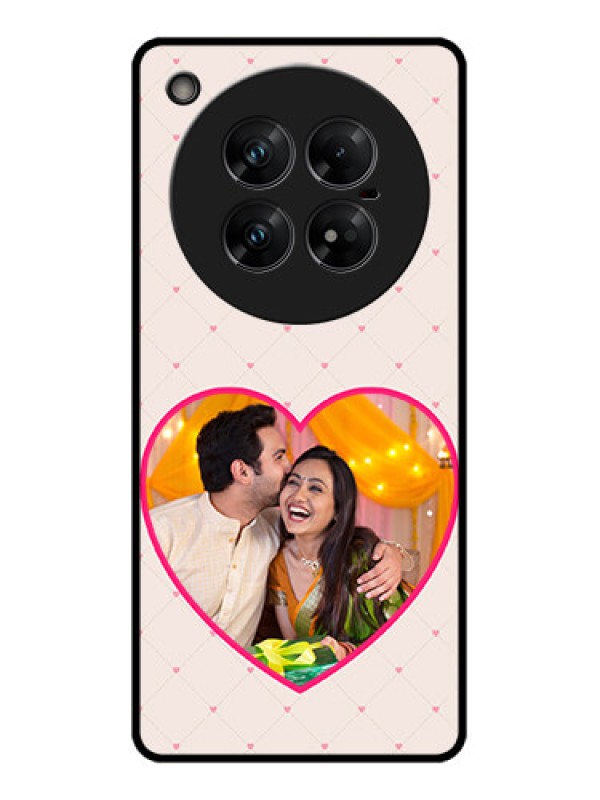 Custom Infinix Zero 40 5G Custom Glass Phone CaseHeart Shape Design