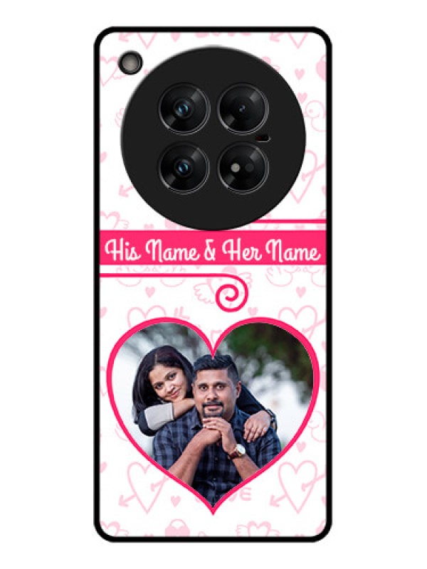 Custom Infinix Zero 40 5G Custom Glass Phone CaseHeart Shape Love Design