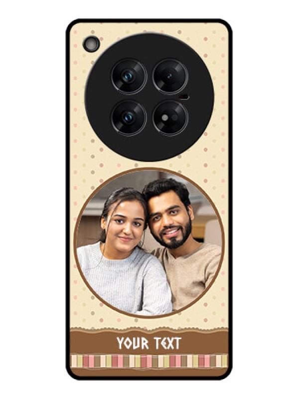 Custom Infinix Zero 40 5G Custom Glass Phone CaseBrown Dotted Mobile Case Design