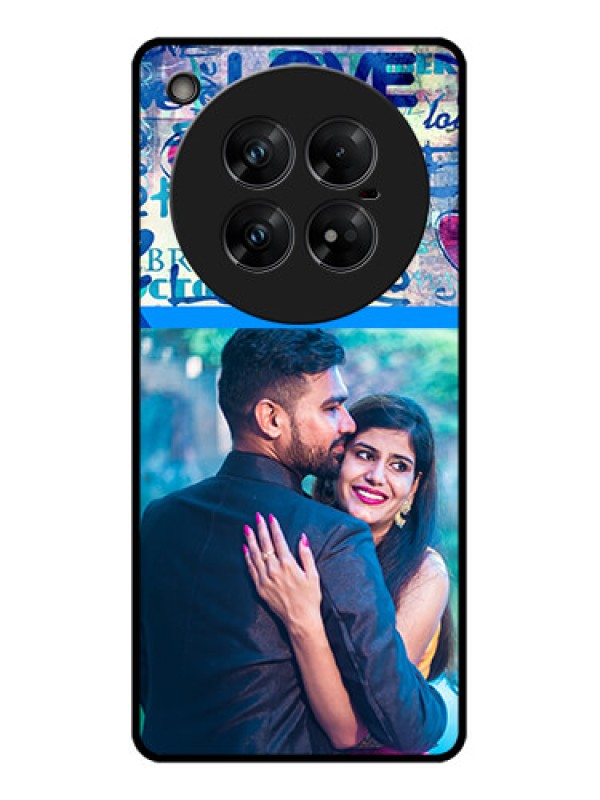 Custom Infinix Zero 40 5G Custom Glass Phone CaseColorful Love Design