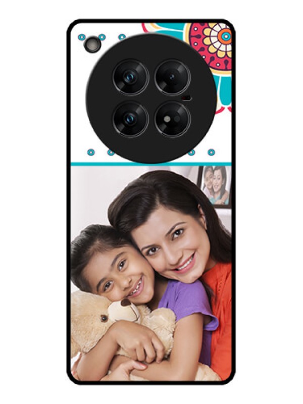 Custom Infinix Zero 40 5G Custom Glass Phone CaseFlower Design