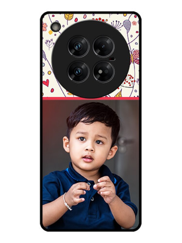 Custom Infinix Zero 40 5G Custom Glass Phone CasePremium Floral Design