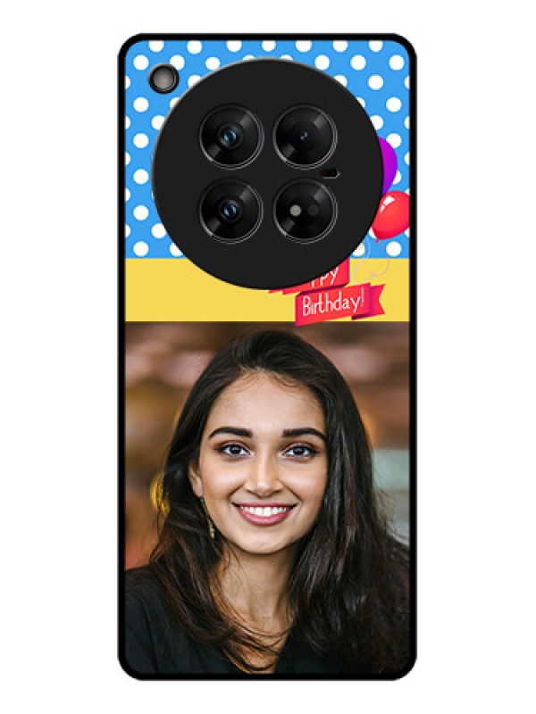 Custom Infinix Zero 40 5G Custom Glass Phone CaseHappy Birthday Design