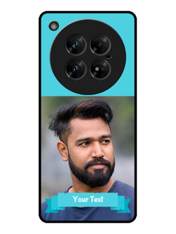 Custom Infinix Zero 40 5G Custom Glass Phone CaseBlue Color Design