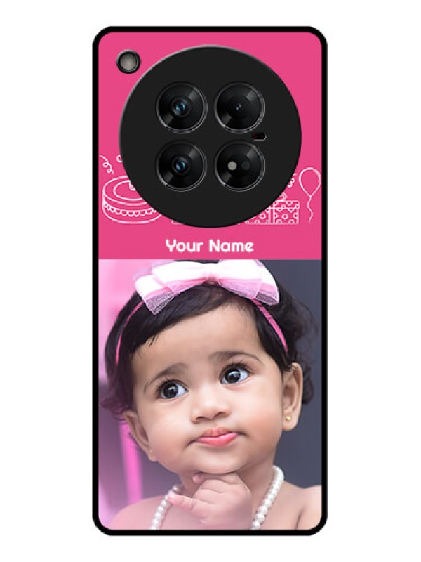 Custom Infinix Zero 40 5G Custom Glass Phone CaseWith Birthday Line Art Design