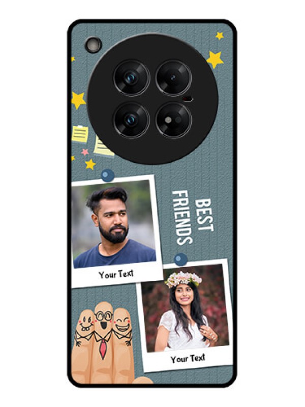 Custom Infinix Zero 40 5G Custom Glass Phone CaseSticky Frames And Friendship Design