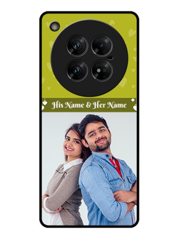 Custom Infinix Zero 40 5G Custom Glass Phone CaseYou and Me Heart Design