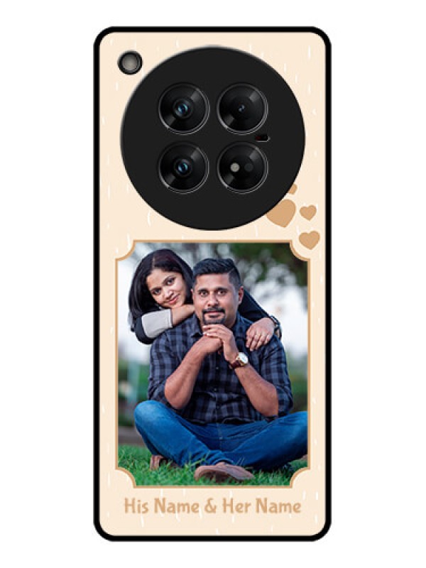 Custom Infinix Zero 40 5G Custom Glass Phone CaseWith Confetti Love Design