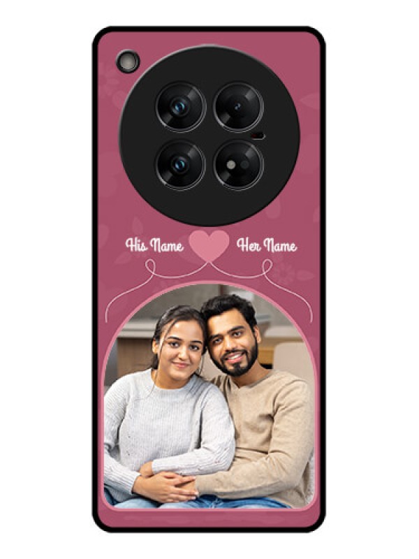 Custom Infinix Zero 40 5G Custom Glass Phone CaseLove Floral Design