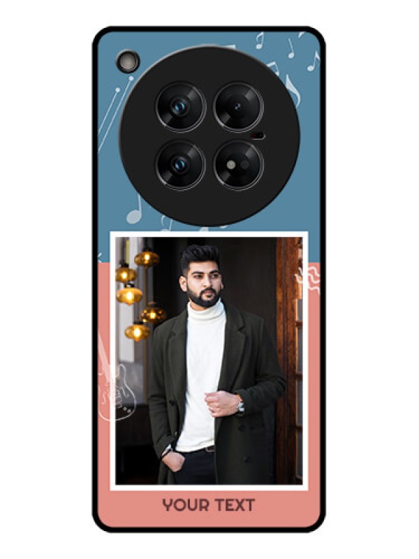 Custom Infinix Zero 40 5G Custom Glass Phone CaseWith Color Musical Note Design