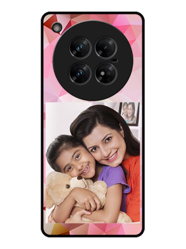 Custom Infinix Zero 40 5G Custom Glass Phone CaseAbstract Triangle Design