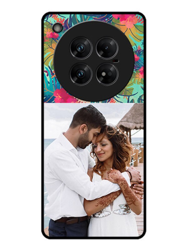 Custom Infinix Zero 40 5G Custom Glass Phone CaseWatercolor Floral Design