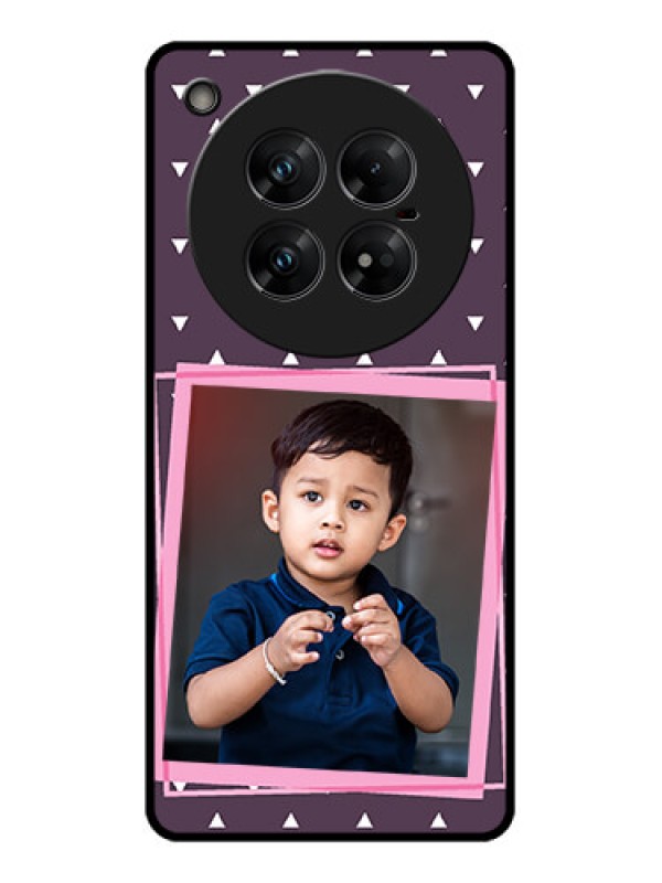 Custom Infinix Zero 40 5G Custom Glass Phone CaseTriangle Pattern Dotted Design