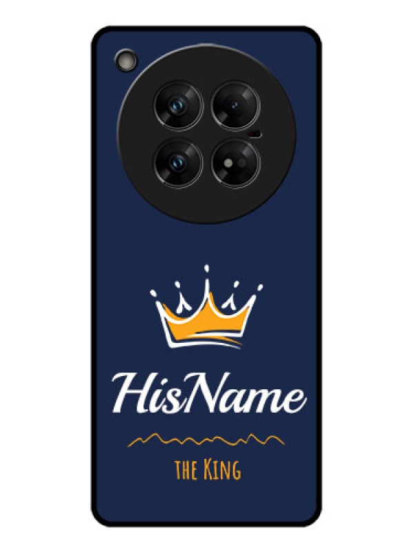 Custom Infinix Zero 40 5G Custom Glass Phone CaseKing With Name Design